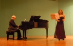 Vasfiye Çakırtaş (Soprano) with Prof. Cevanşir Guliyev on the piano